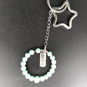 Porte-clés believe amazonite