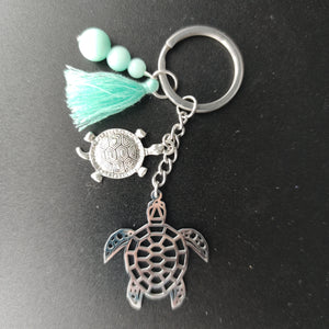 Porte-clés acier tortue