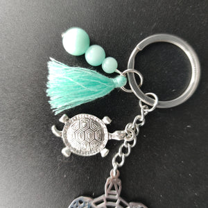 Porte-clés acier tortue