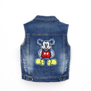 Veste en jean Mickey mouse