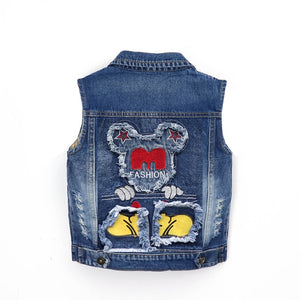 Veste en jean Mickey mouse