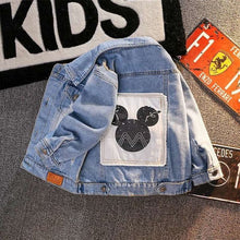 Charger l&#39;image dans la galerie, Veste en jean Mickey mouse
