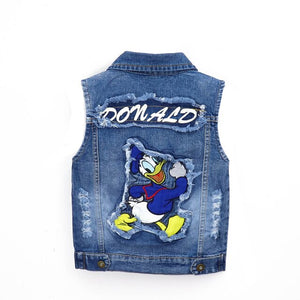 Veste en jean Mickey mouse