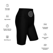 Charger l&#39;image dans la galerie, Short de cycliste Mandala 2 noir
