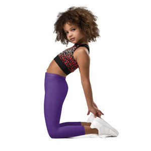 Legging Pour Enfant violet/lama