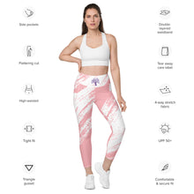 Charger l&#39;image dans la galerie, Leggings avec poches rose
