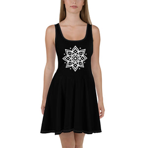 Robe Patineuse Noir - Mandala 1