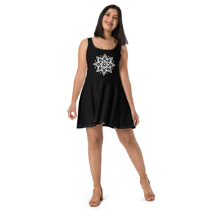 Robe Patineuse Noir - Mandala 1