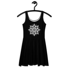 Charger l&#39;image dans la galerie, Robe Patineuse Noir - Mandala 1
