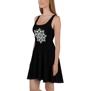 Robe Patineuse Noir - Mandala 1