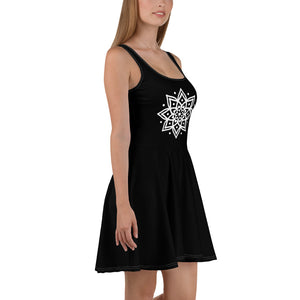 Robe Patineuse Noir - Mandala 1