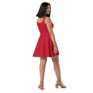 Robe Patineuse Rouge Mandala 1