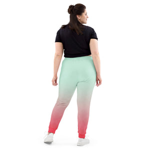 Pantalon de Jogging dégradé vert et rose