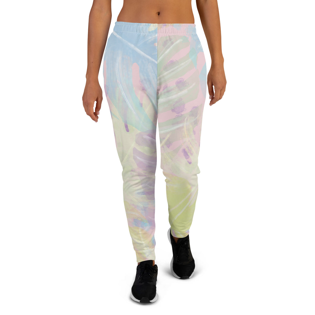 Pantalon de Jogging feuilles pastelles