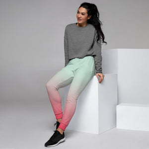 Pantalon de Jogging dégradé vert et rose