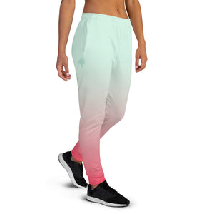 Pantalon de Jogging dégradé vert et rose