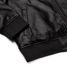 Charger l&#39;image dans la galerie, Veste Bomber simili cuir brodé
