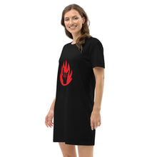 Charger l&#39;image dans la galerie, Robe t-shirt en coton bio Metal
