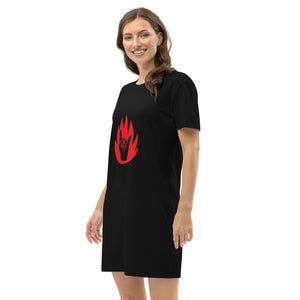 Robe t-shirt en coton bio Metal