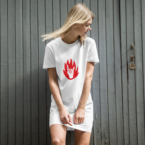 Robe t-shirt en coton bio Metal