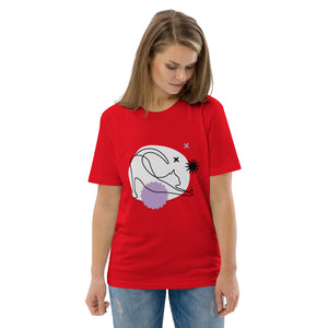 T-shirt unisexe en coton biologique chat