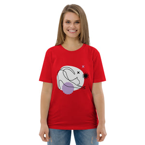 T-shirt unisexe en coton biologique chat