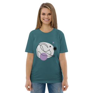 T-shirt unisexe en coton biologique chat