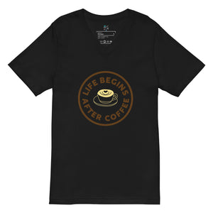 T-shirt Col V Coffee